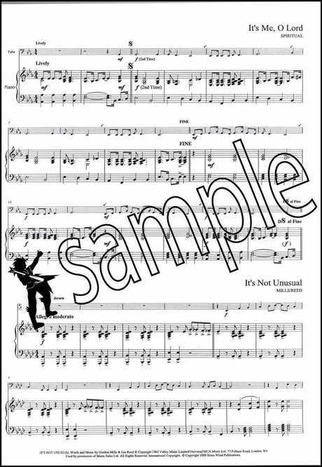 1st sample page from Easy Winners Piano Accompaniment for Tuba