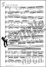 2nd sample page from Fantasy Pieces for Violin by Derek Bourgeois