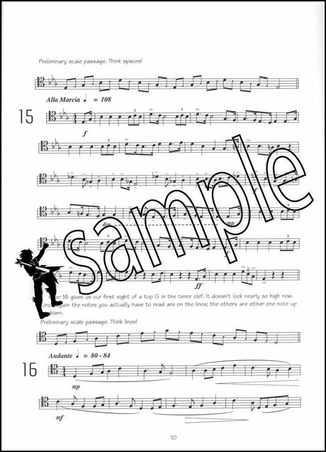 3rd sample page from Unlocking the Tenor Clef