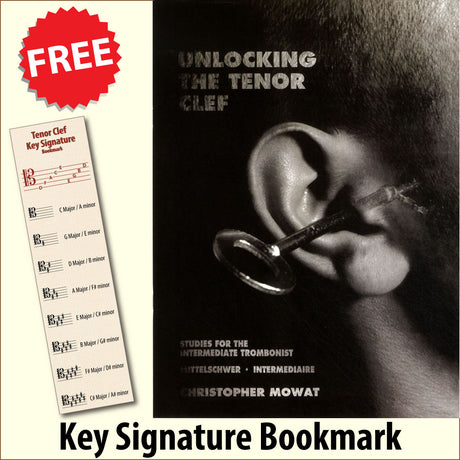 front cover of  Unlocking the Tenor Clef together with free Tenor Clef bookmark