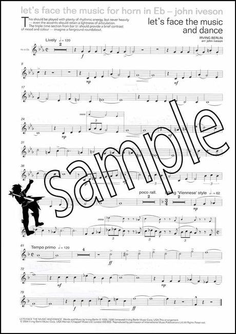 1st sample page from Lets Face the Music for Eb Horn