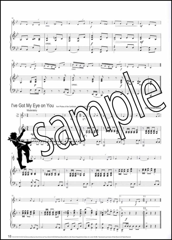 2nd sample page from Winner Scores All Piano Accompaniment for Trumpet/Trombone