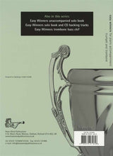 back cover of Easy Winners Piano Accompaniment for Trumpet & Trombone