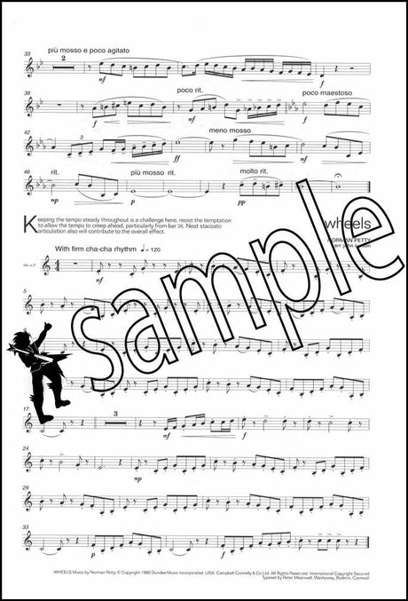 2nd sample page from Lets Face the Music for F Horn