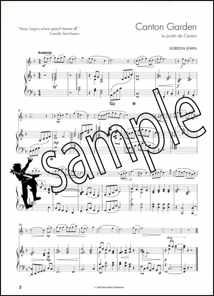 3rd sample page from Up Front Album for Flute