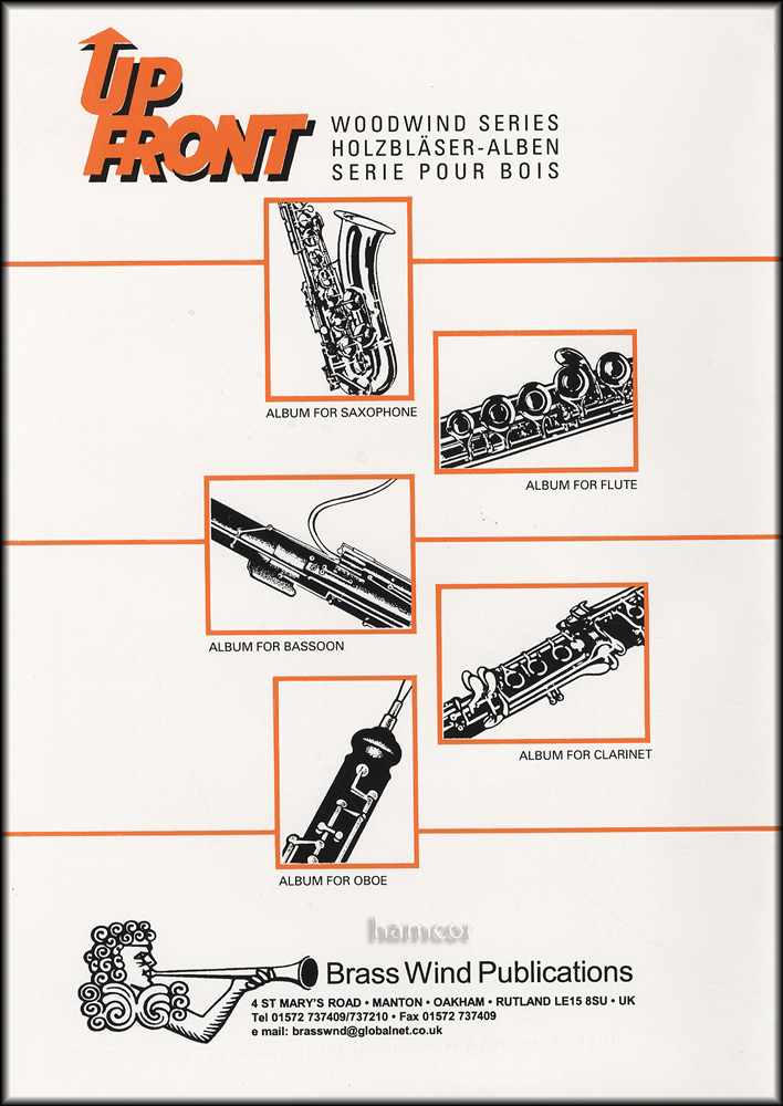 back cover of Up Front Album for Flute