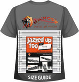front cover of Jazzed Up Too for Flute by Jim Parker on a size guide