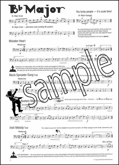 1st sample page from Easy Winners for Trombone Lower Grade Scales