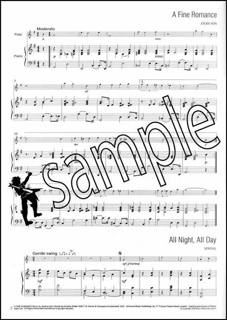 1st sample page from Easy Winners Piano Accompaniment for Flute