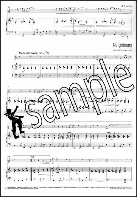 3rd sample page from Easy Winners Piano Accompaniment for Flute