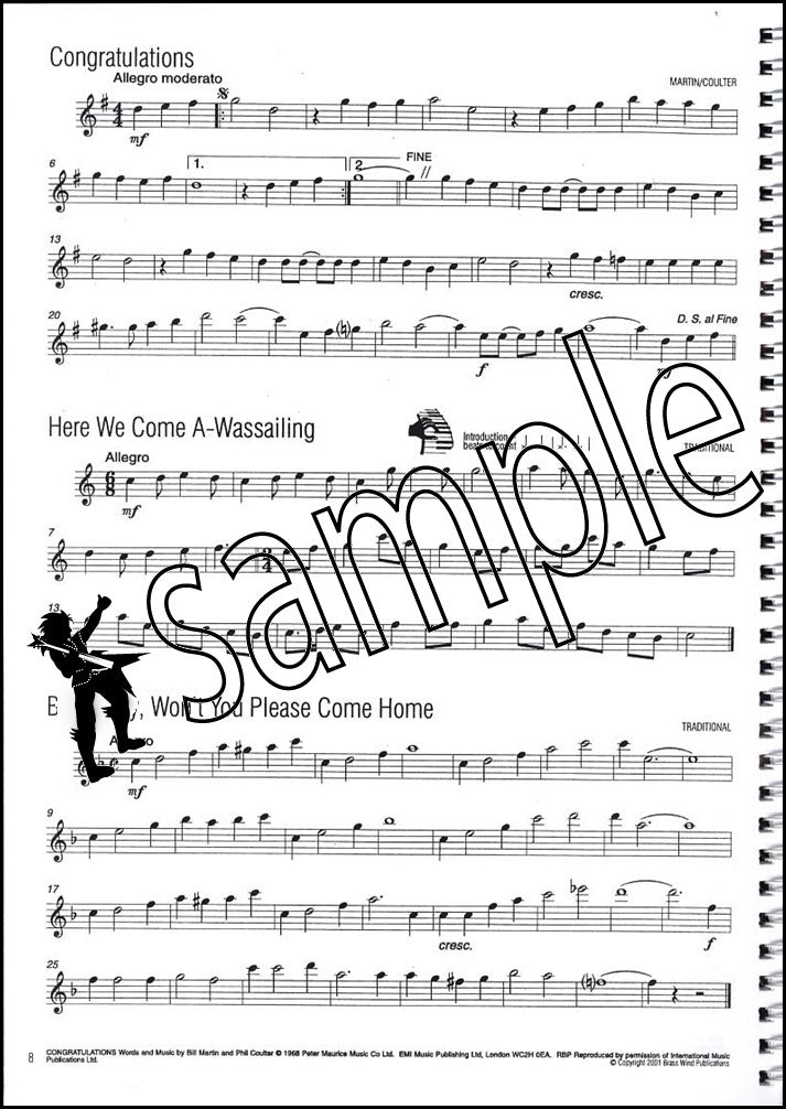 2nd sample page from Easy Winners for Flute Book Only