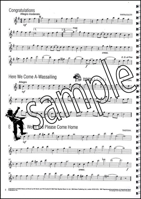 2nd sample page from Easy Winners for Flute Book Only