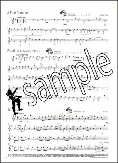 3rd sample page from Easy Winners for Flute Book/CD