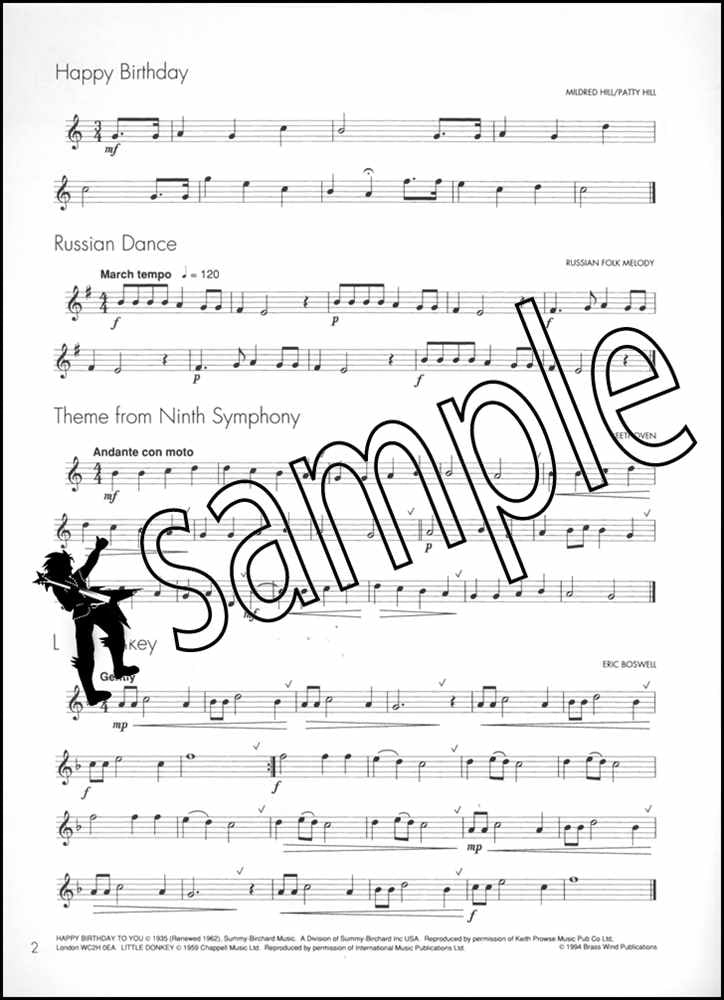 1st sample page from Winners Galore for Flute