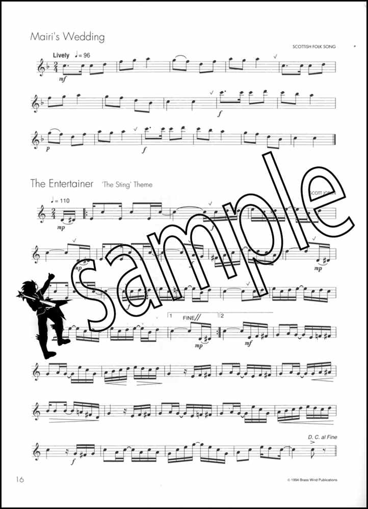 3rd sample page from Winners Galore for Flute