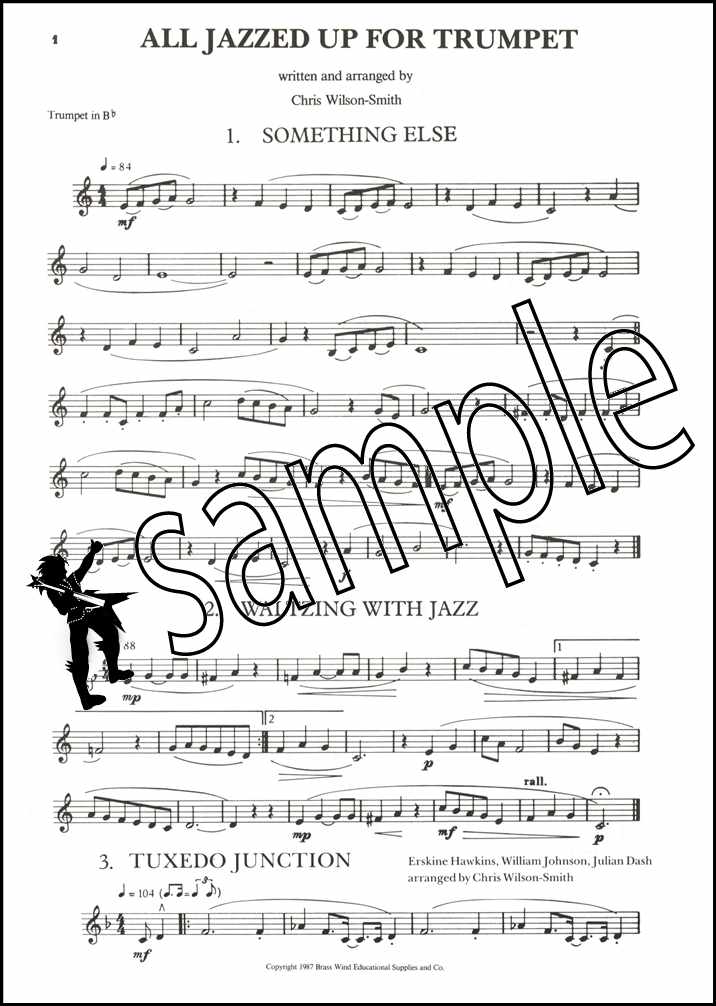 1st sample page from All Jazzed Up for Trumpet Book/CD