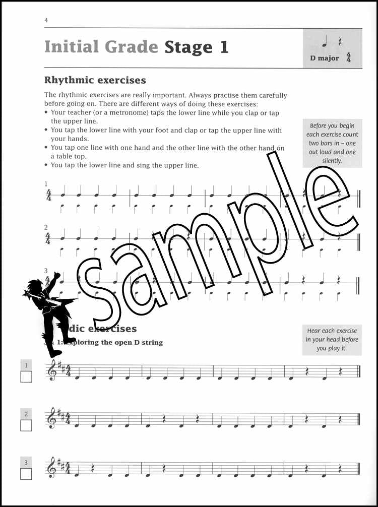 1st sample page from Improve Your Sight-Reading Violin Initial-Grade 1