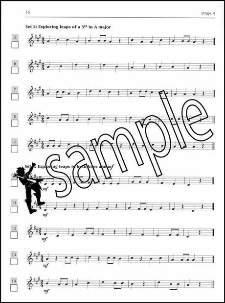 2nd sample page from Improve Your Sight-Reading Violin Initial-Grade 1