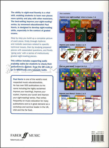 back cover of Improve Your Sight-Reading Violin Initial-Grade 1
