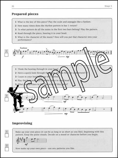 3rd sample page from Improve Your Sight-Reading Violin Grade 2