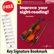 front cover of Improve Your Sight-Reading Violin Grade 5 together with free Treble Clef bookmark