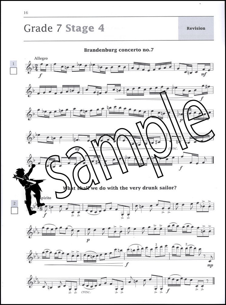 2nd sample page from Improve Your Sight-Reading Violin Grades 7-8