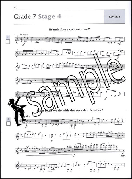 2nd sample page from Improve Your Sight-Reading Violin Grades 7-8