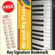 front cover of Me and My Piano Animal Magic together with free Piano Clef bookmark