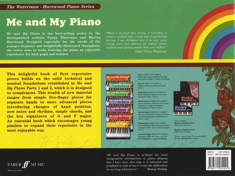 back cover of Me and My Piano Repertoire