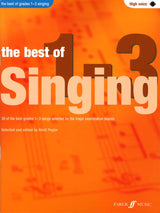 front cover of The Best of Grades 1-3 Singing High Voice Book/Audio by Heidi Pegler