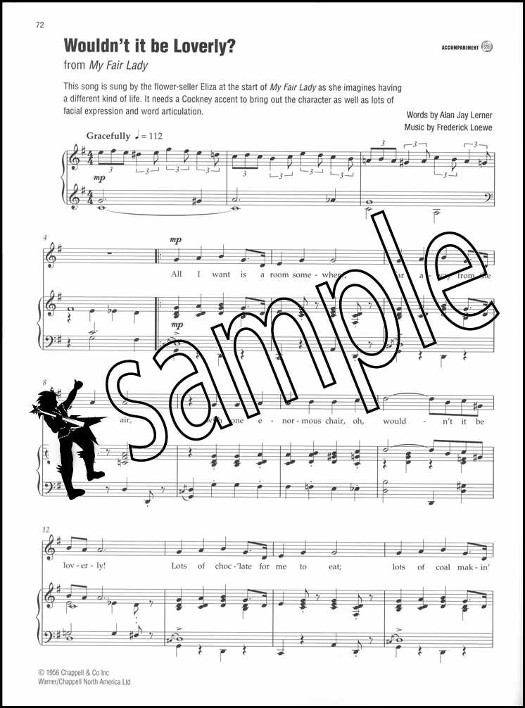 3rd sample page from The Best of Grades 1-3 Singing High Voice Book/Audio by Heidi Pegler