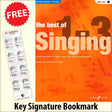 front cover of The Best of Grades 1-3 Singing High Voice Book/Audio by Heidi Pegler together with free Grand Staff bookmark