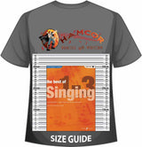 front cover of The Best of Grades 1-3 Singing High Voice Book/Audio by Heidi Pegler on a size guide