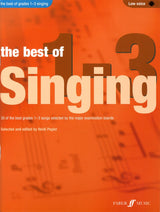 front cover of The Best of Grades 1-3 Singing Low Voice Book/Audio by Heidi Pegler