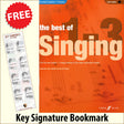 front cover of The Best of Grades 1-3 Singing Low Voice Book/Audio by Heidi Pegler together with free Grand Staff bookmark