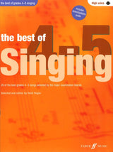 front cover of The Best of Grades 4-5 Singing High Voice Book/Audio by Heidi Pegler
