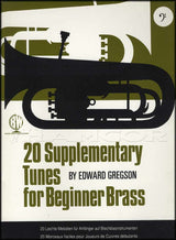 front cover of 20 Supplementary Tunes for Beginner Brass Bass Clef by Edward Gregson