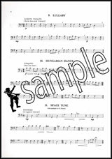 2nd sample page from 20 Supplementary Tunes for Beginner Brass Bass Clef by Edward Gregson