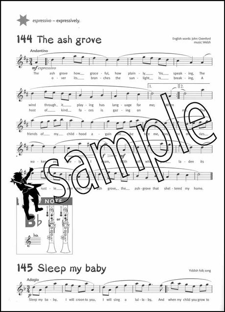 3rd sample page from Abracadabra Clarinet