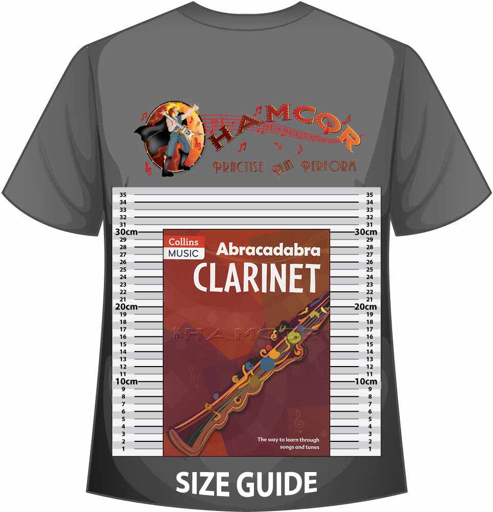 front cover of Abracadabra Clarinet on a size guide