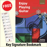 front cover of Enjoy Playing Guitar Christmas Crackers together with free Guitar Scales bookmark