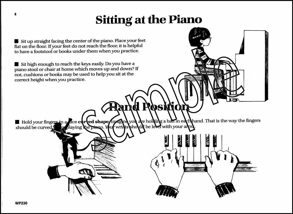 1st sample page from Bastien Piano Basics Piano for the Young Beginner Primer A