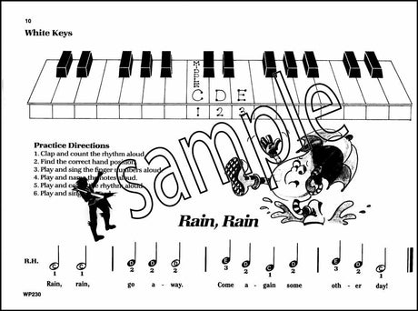 2nd sample page from Bastien Piano Basics Piano for the Young Beginner Primer A