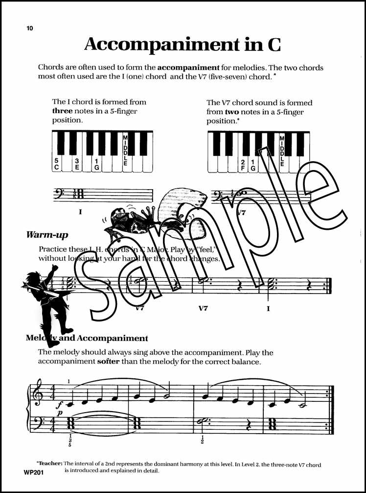 1st sample page from Bastien Piano Basics Piano Level 1