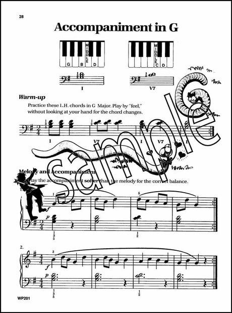 2nd sample page from Bastien Piano Basics Piano Level 1