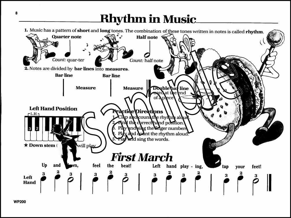 1st sample page from Bastien Piano Basics Piano Primer Level