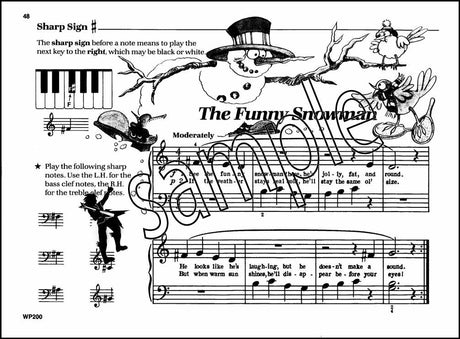 3rd sample page from Bastien Piano Basics Piano Primer Level