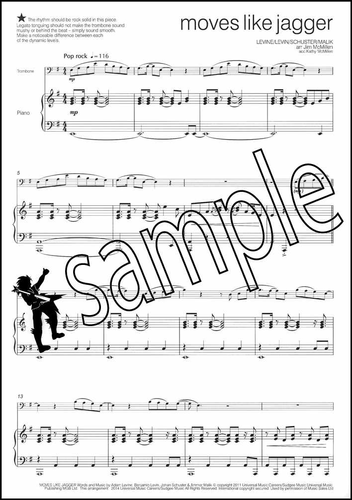 1st sample page from Across the Pond 2 for Trombone Bass Clef Book Only by Jim McMillen