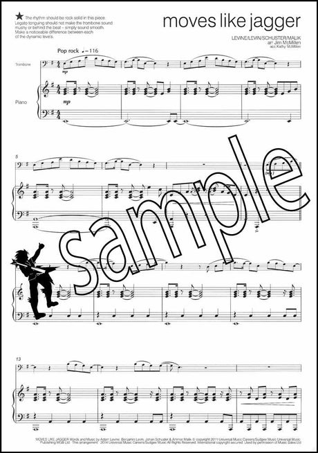 1st sample page from Across the Pond 2 for Trombone Bass Clef Book Only by Jim McMillen