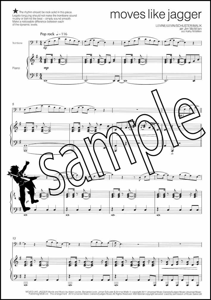 1st sample page from Across the Pond 2 for Trombone Treble Clef Book Only by Jim McMillen